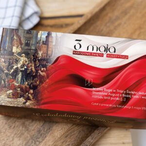 Patriotyczny upominek Narodowe Święto 3 Maja. Owoce w czekoladzie 300g