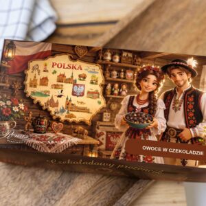 Upominek z Polski. Owoce w czekoladzie 300g